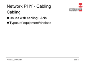 Basics of cabling