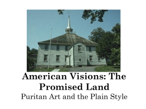 The Old Ship Church Puritan Culture and the Plain Style