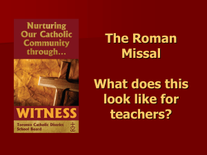 the new roman missal for teachers