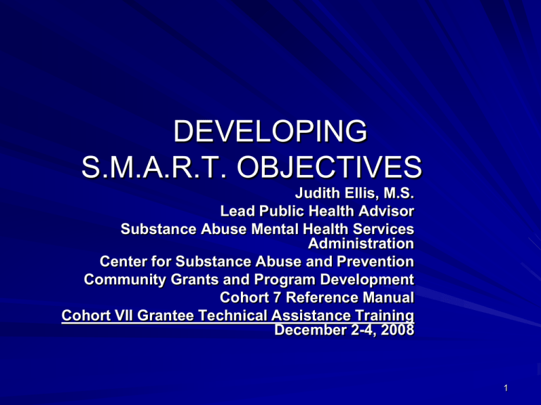 S M A R T Objectives