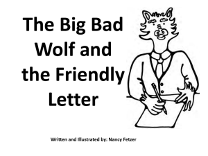 Nancy Fetzer-Friendly Letter story