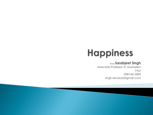 HAPPINESS PPT for PAU Students