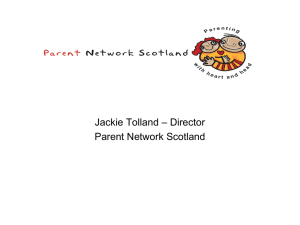 Parents as peer educators - Parenting across Scotland