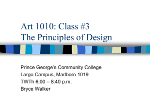 Class 3: Principles - Bryce L. Walker ~ Artist/Educator/Designer