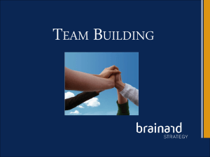 “team”. - Brainard Strategy