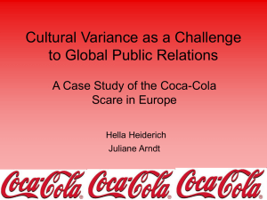 Cultural Variance as a Challenge to Global Public Relations