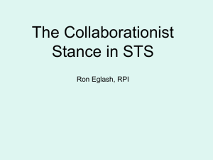 The Collaborationist Stance in STS