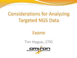 Considerations for Analyzing Targeted NGS Data – Exomes