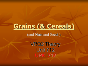 Grains (& Cereals)