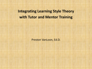 What is a Learning Style?