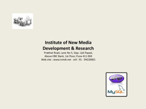PPT - Institute of New Media Development and Research