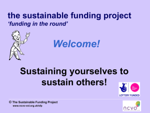 The Sustainable Funding Project How?