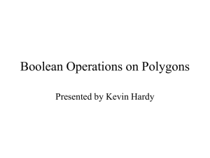 Boolean Operations on Polygons