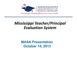 Mississippi Teacher/Principal Evaluation