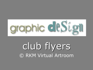 Graphic Design for Club Flyers : PowerPoint Presentation