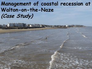 Management of coastal recession at Walton-on