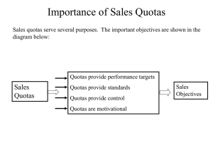 Sales Quotas