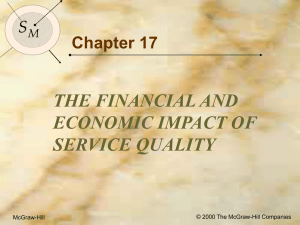 Objectives for Chapter 17: The Financial and Economic Impact of