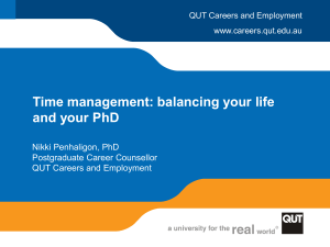 Time Management - QUT Careers and Employment
