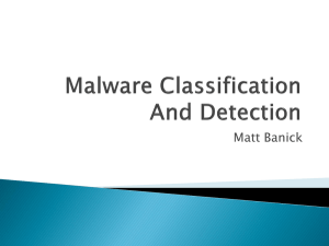 Malware Classification And Detection