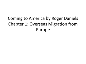 Coming to America by Roger Daniels Chapter 1