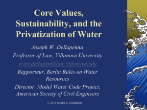 The Three Models of Surface Water Allocation Law in the United