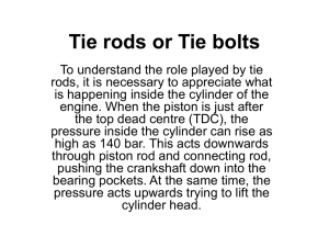 Tie rods or Tie bolts