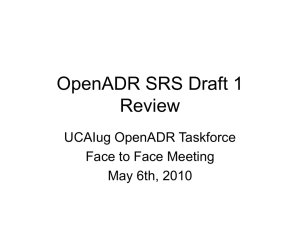 SRS Draft 1 Review 20100505 - Open Smart Grid - OpenSG