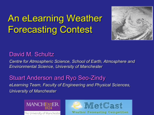 An eLearning Weather Forecasting Contest