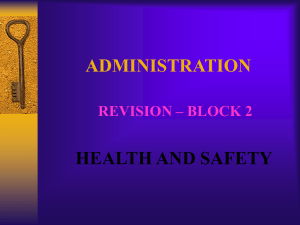 Admin Revision 2 - Health & Safety