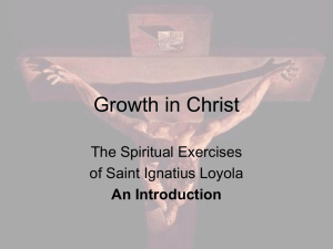 Spiritual Exercises - Toward Greater Freedom