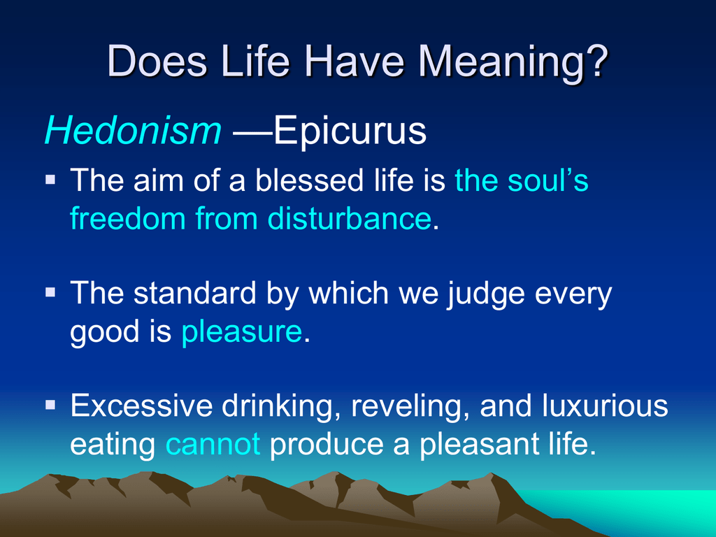 meaning of life religion assignment