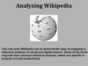 analyzing wikipedia powerpoint