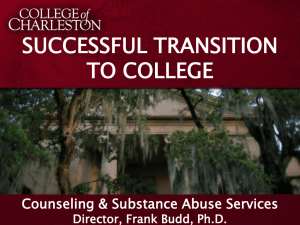 My Presentation Title - Counseling and Substance Abuse Services