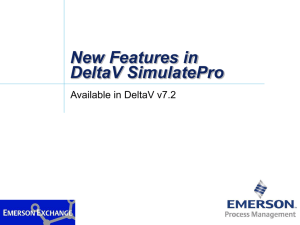 DeltaV SimulatePro v7.2 Features