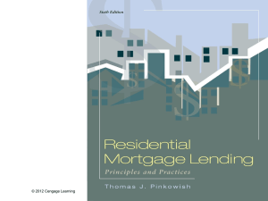 Residential Mortgage Lending - PowerPoint - Ch 04