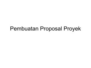 Peyusunan Proposal Proyek