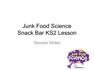 Snack Bar KS2 Sample PowerPoint Slides