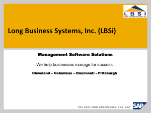 SAP Business One for Small Businesses