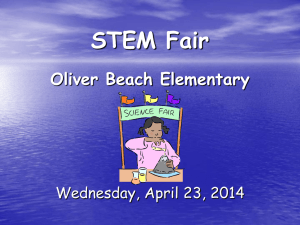 Science Fair Project - Oliver Beach Elementary