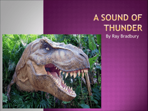 A Sound of THunder reading questions