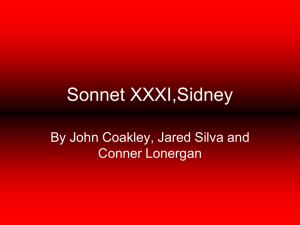 Sonnet XXXI,Sidney - Misterambrose.com