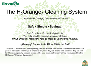 H2Orange2 Cleaning System