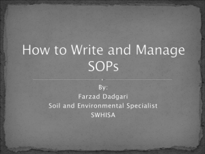 How to Write and Manage SOPs