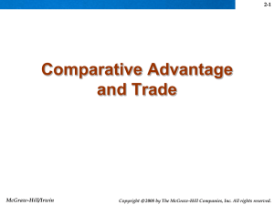 2.2 Comparative Advantage, Trade, and Globalization