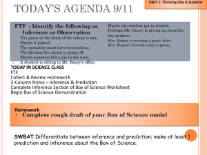 Welcome Back! - Mrs. Dean`s Science Class