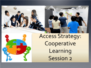 Cooperative Learning PD Session 2