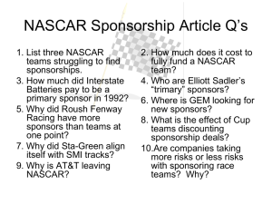 NASCAR Article Questions