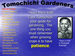 Tomochichi Gardeners