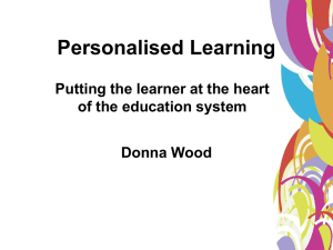 Personalised Learning File